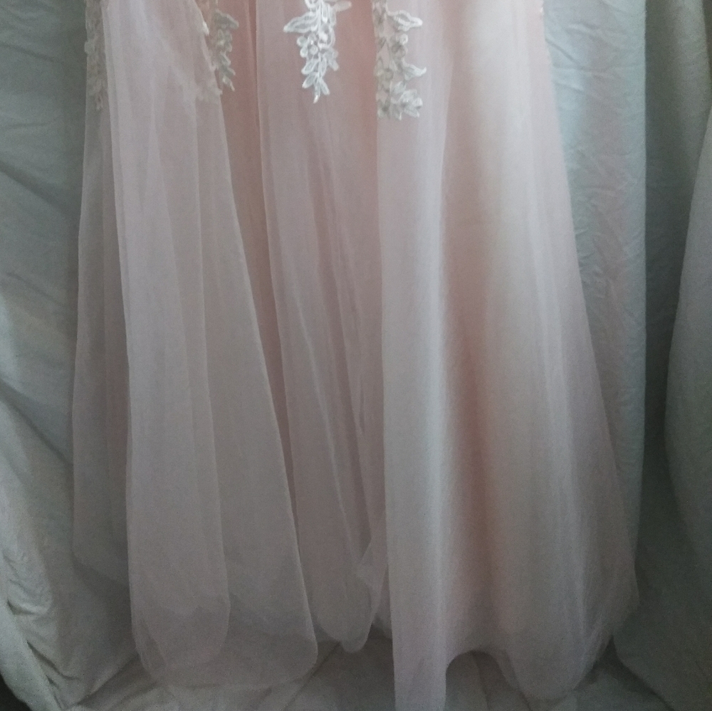 BabyOnline Double V-Neck Tulle Applique Gown/Dress - Picture 6 of 7